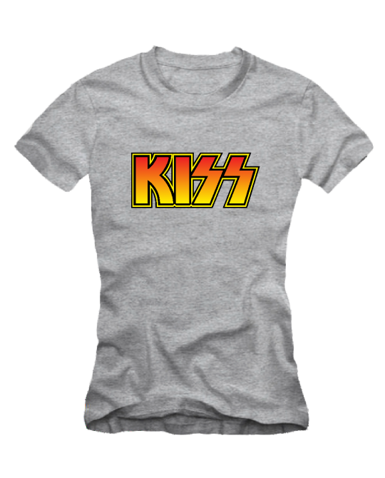 marškinėliai kiss logo